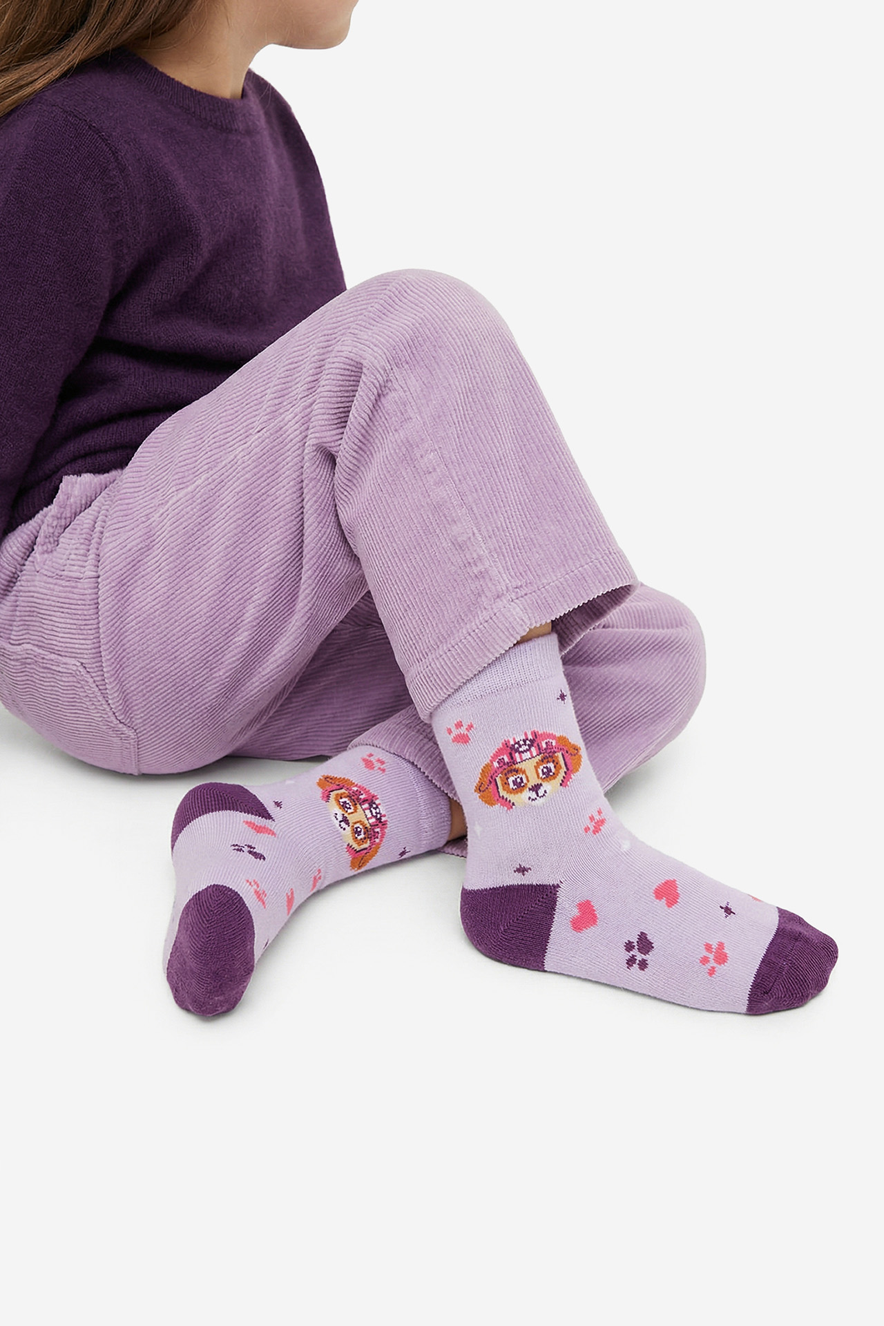 Ponožky Fialová