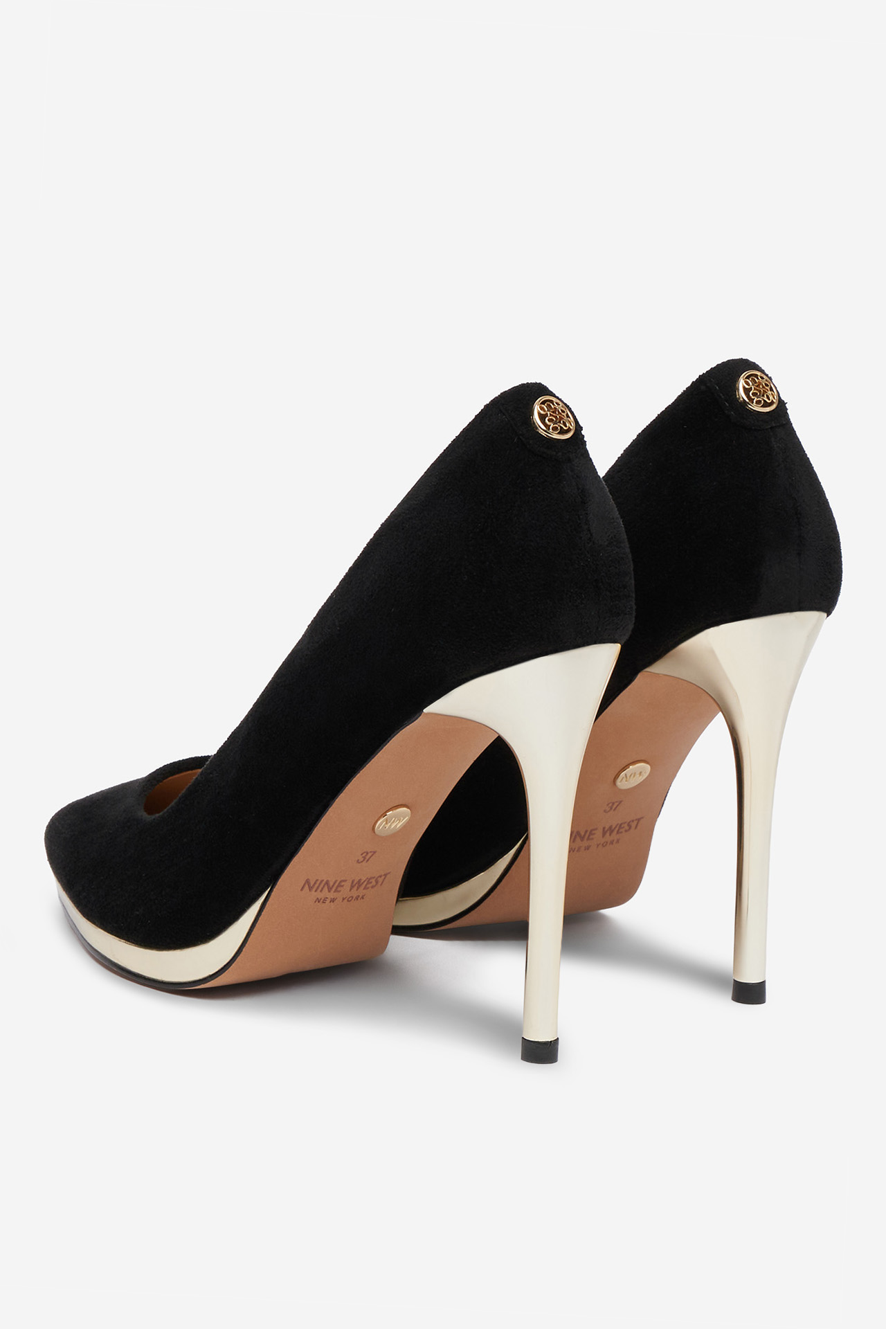 Čevlji z visoko peto Črna