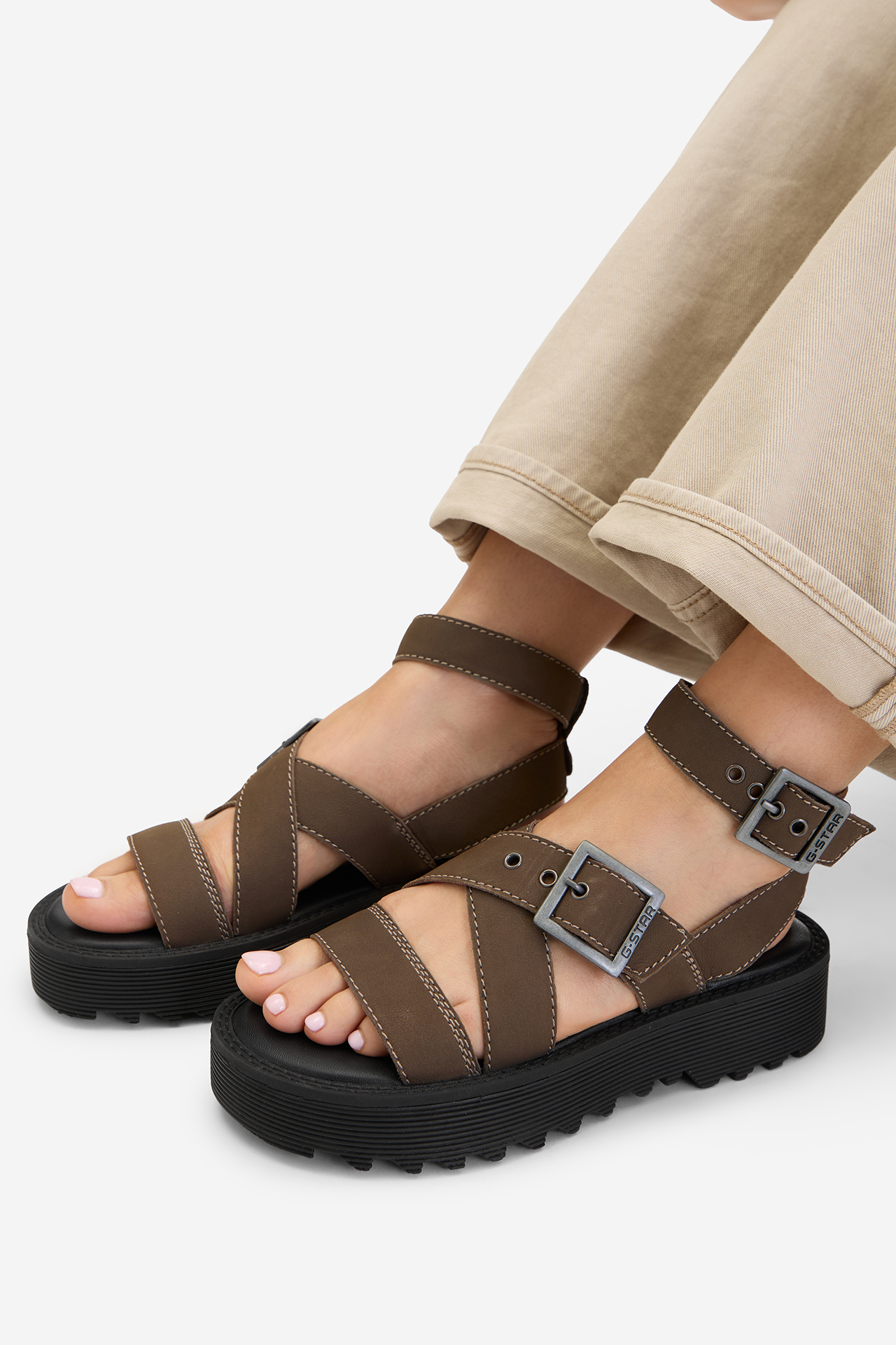 Szandál Sötétzöld