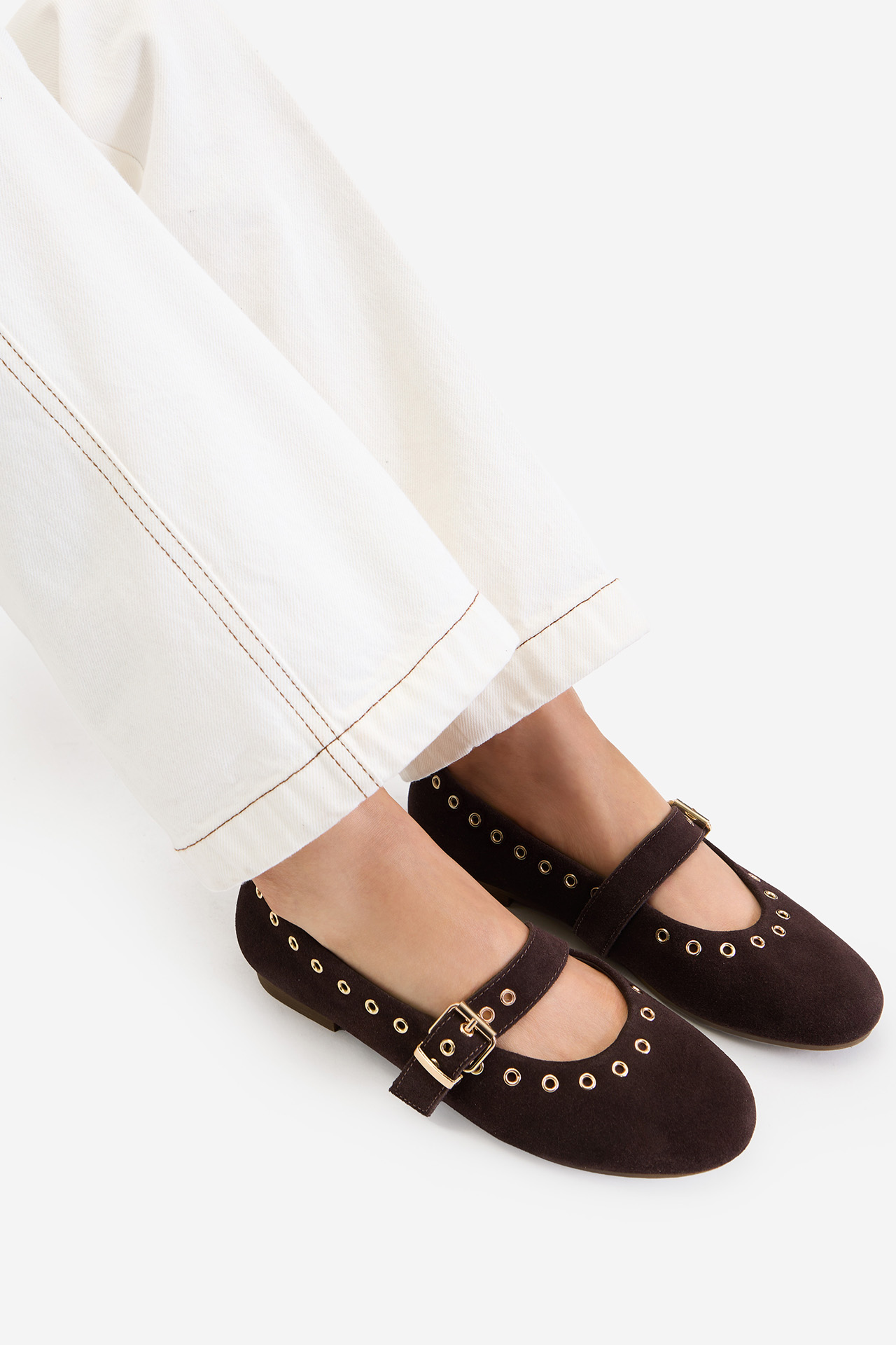 Baleríny Tmavě hnědá