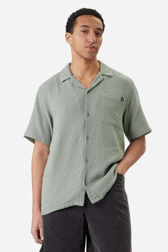 koszula_krotki_rekaw QUIKSILVER W126-QSMST-1009-33X Zelena