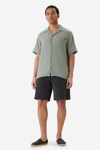 koszula_krotki_rekaw QUIKSILVER W126-QSMST-1009-33X Zelena