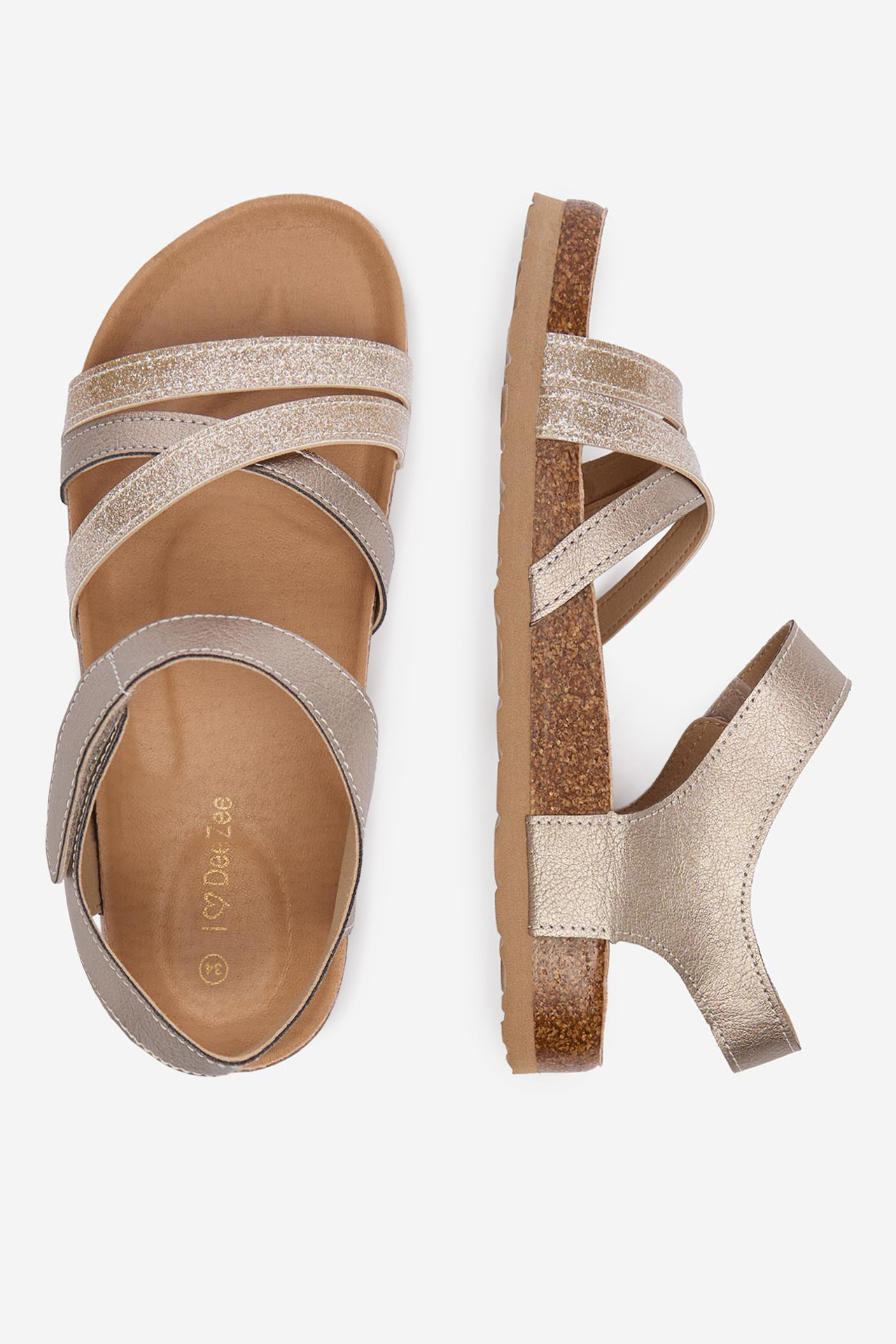 Sandály Zlatá