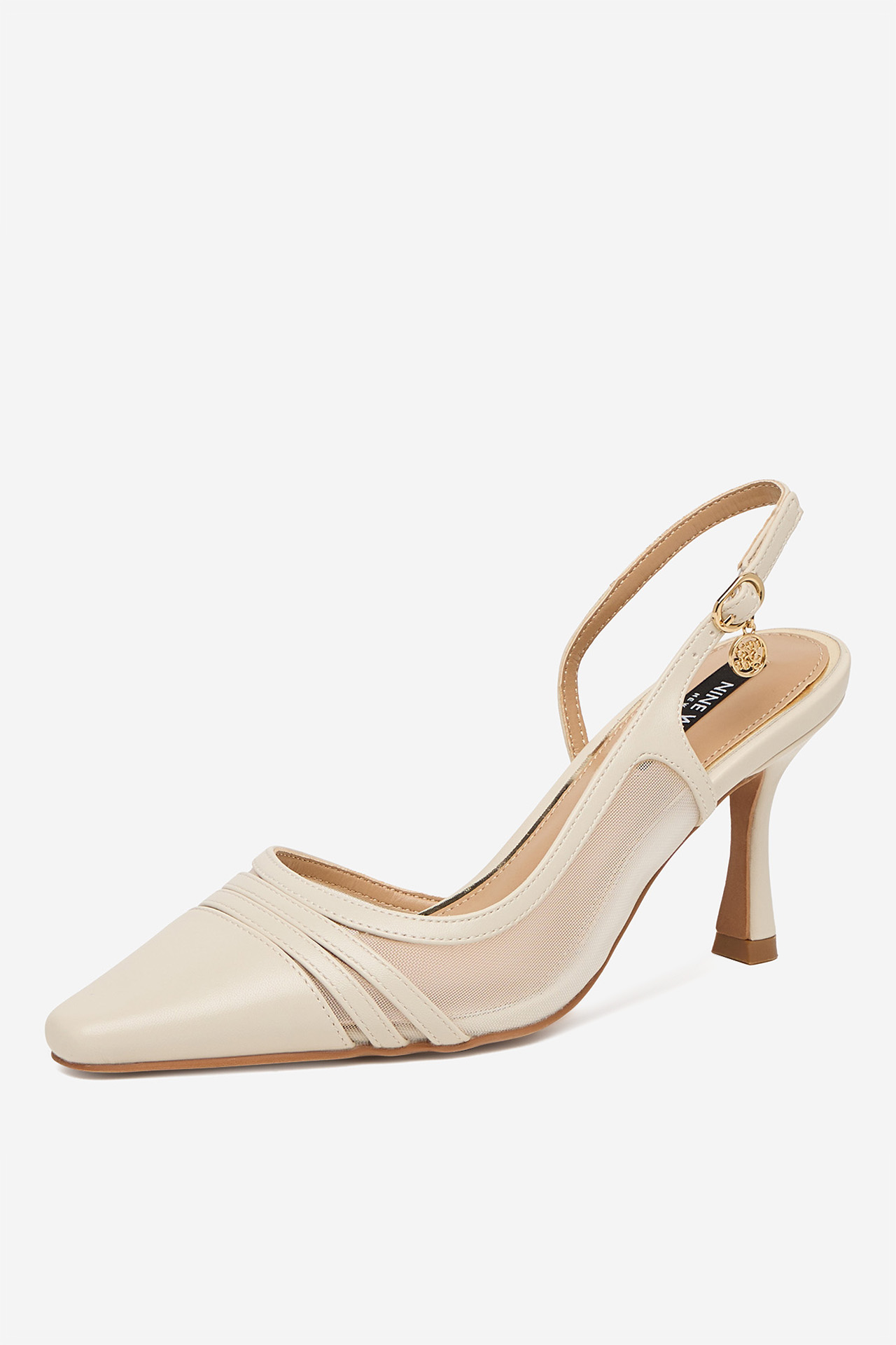 Čevlji z visoko peto Krem