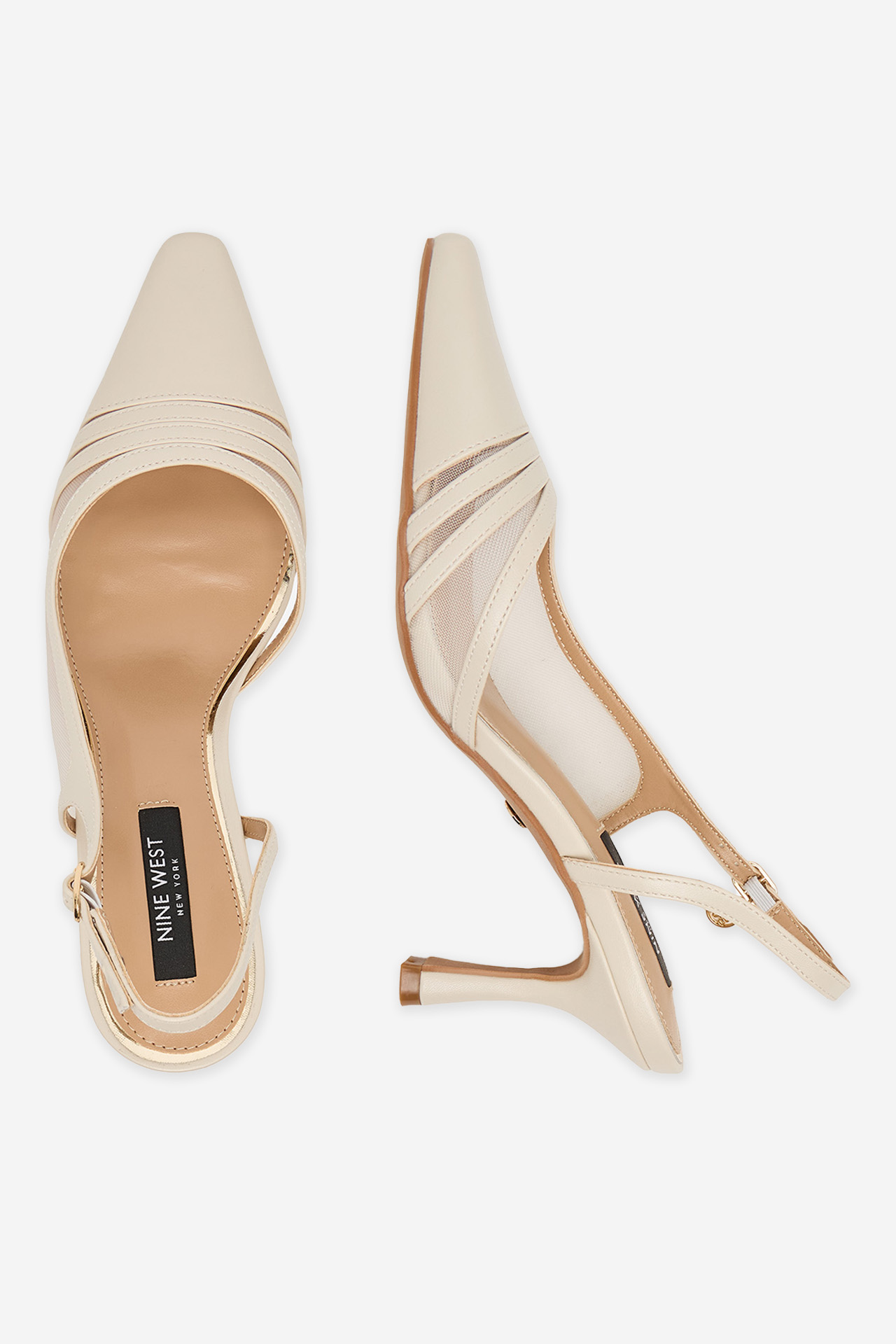 Čevlji z visoko peto Krem