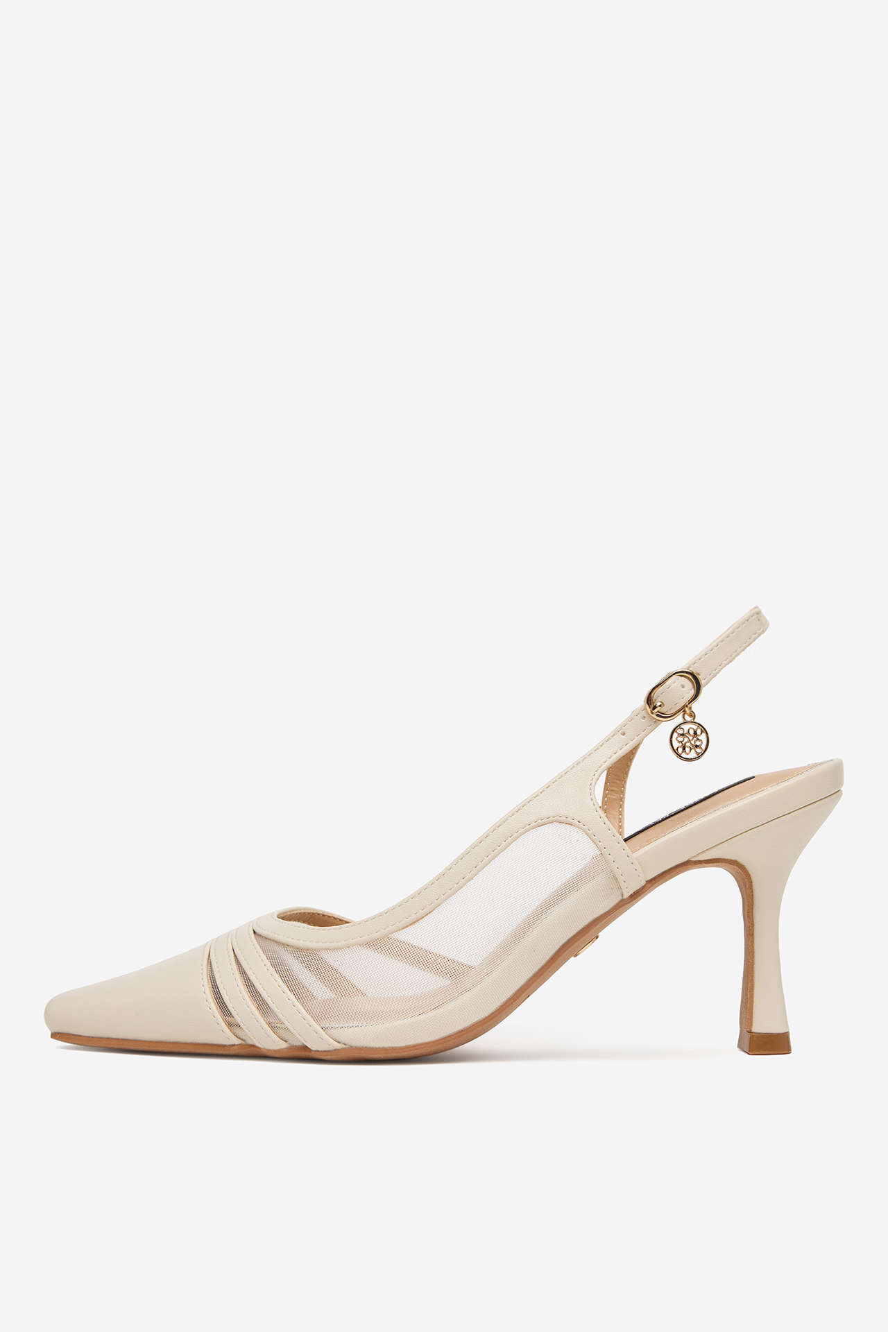 Čevlji z visoko peto Krem