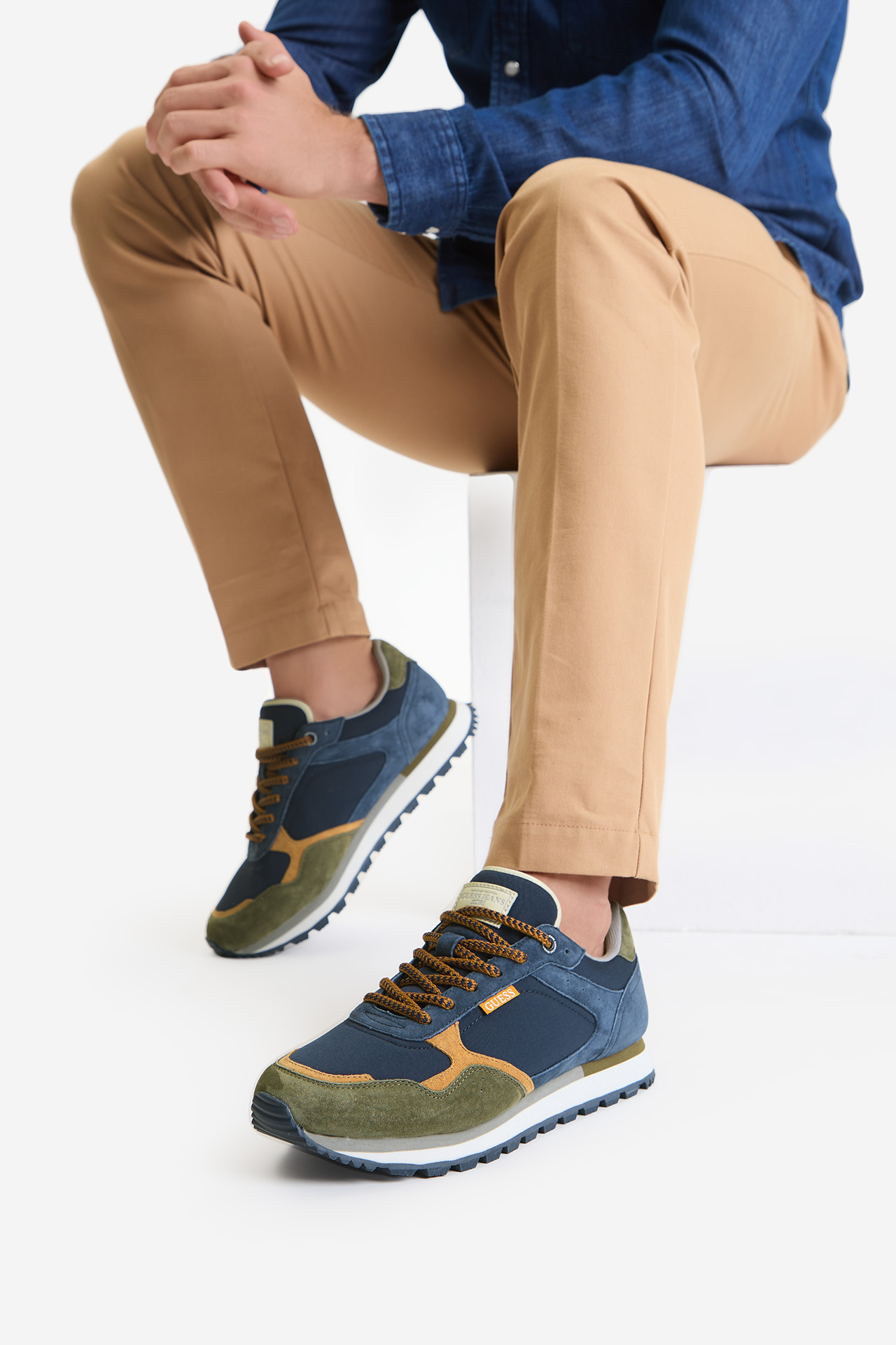 GUESS JEANS CWBEO-ETIENNE-01 Granatowy