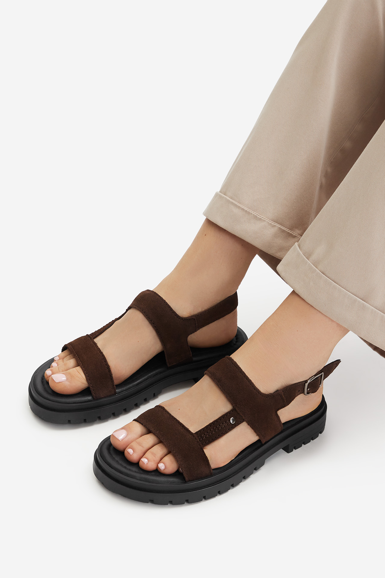 Szandál Sötétbarna