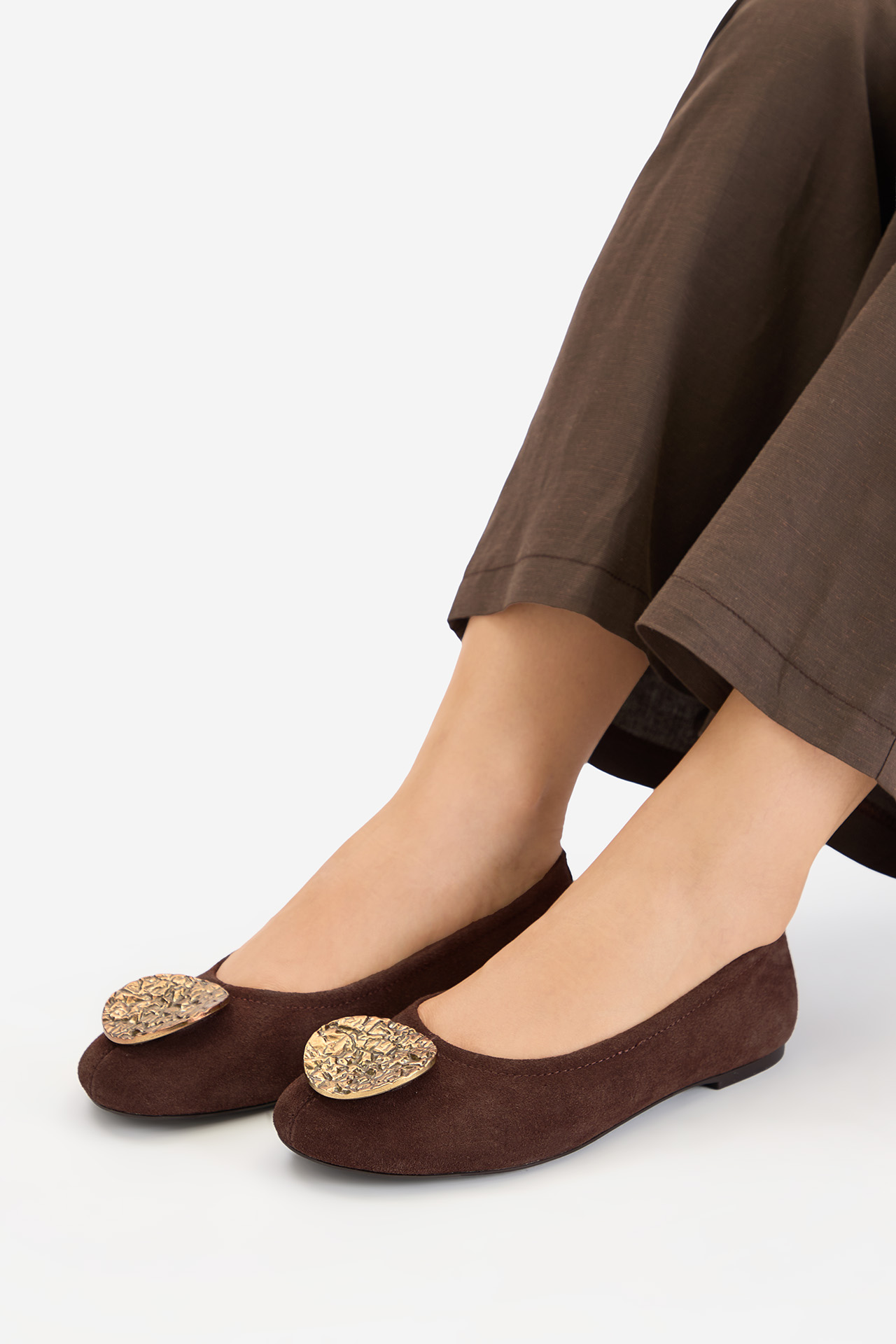 Baleríny Tmavě hnědá