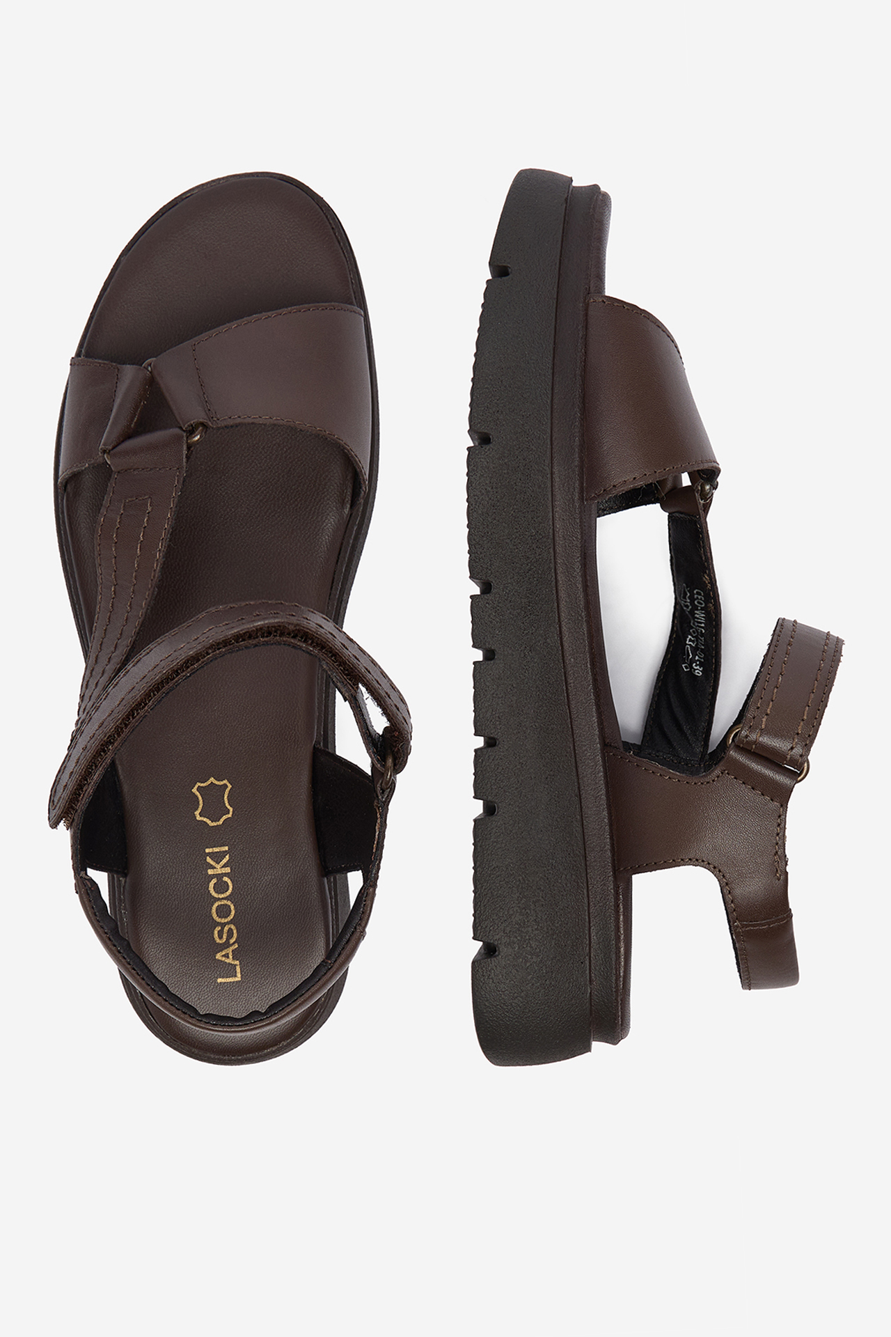 Sandály Tmavě hnědá