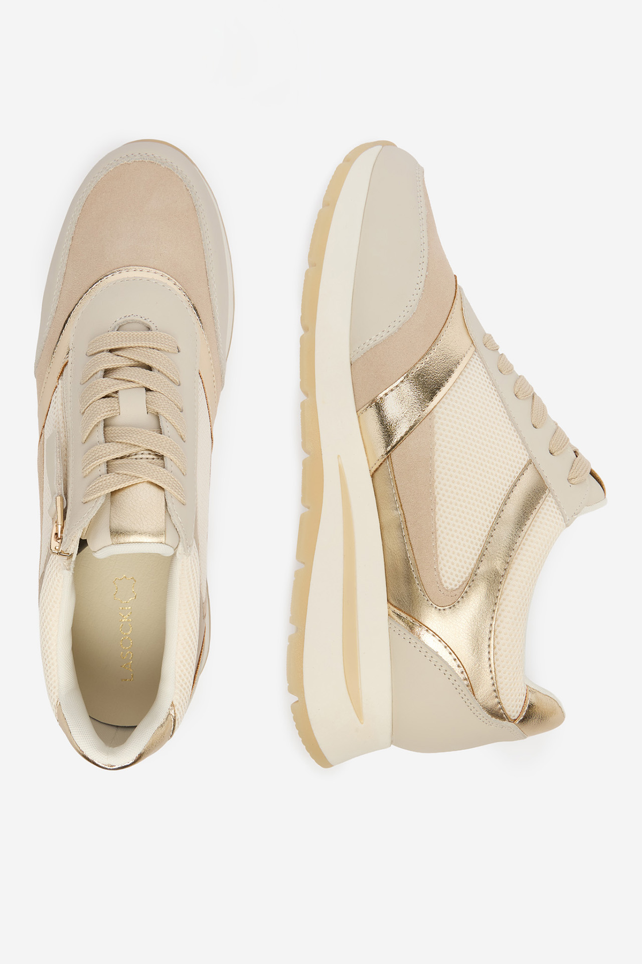 Sneakersy Svetlo béžová