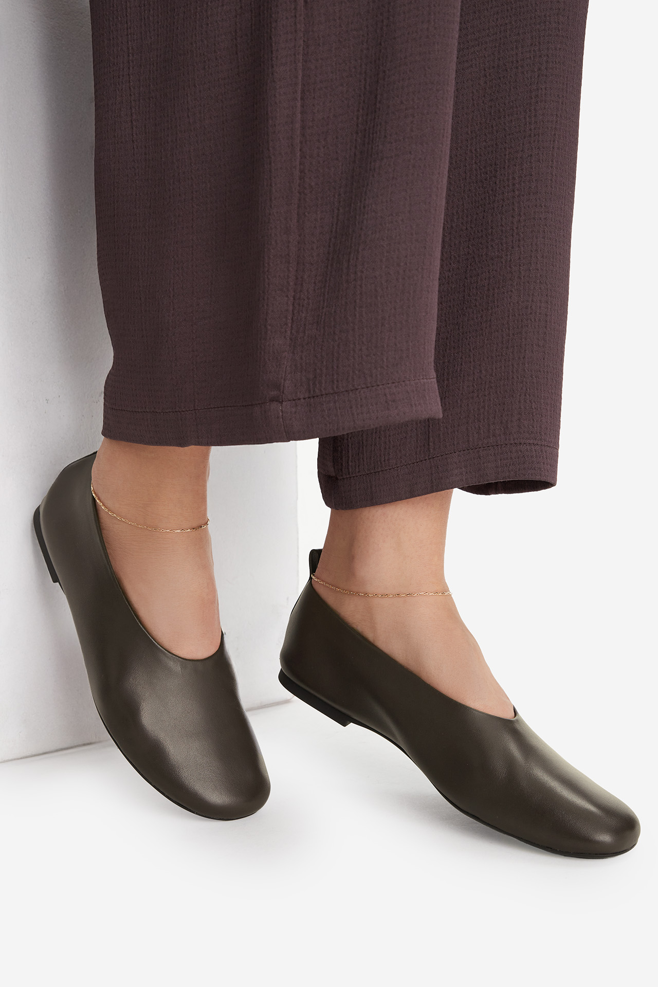 Baleríny Tmavě hnědá