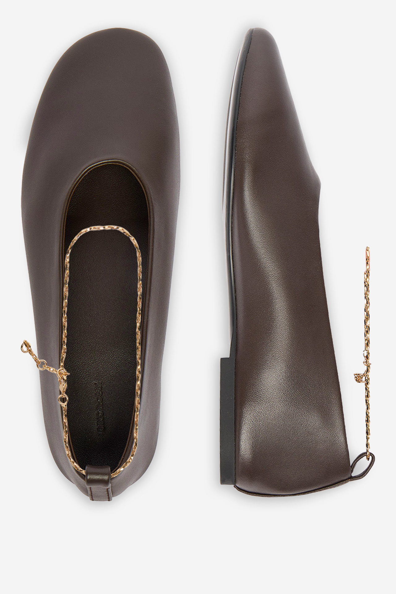 Baleríny Tmavě hnědá