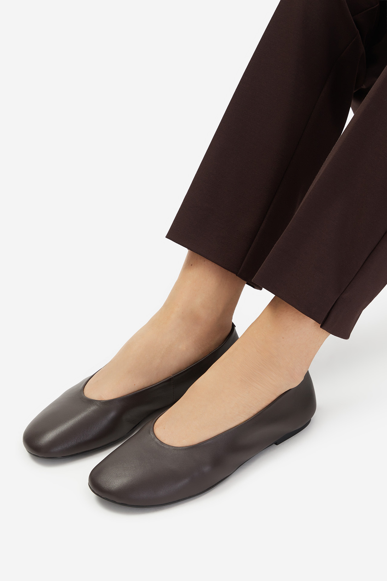 Baleríny Tmavě hnědá