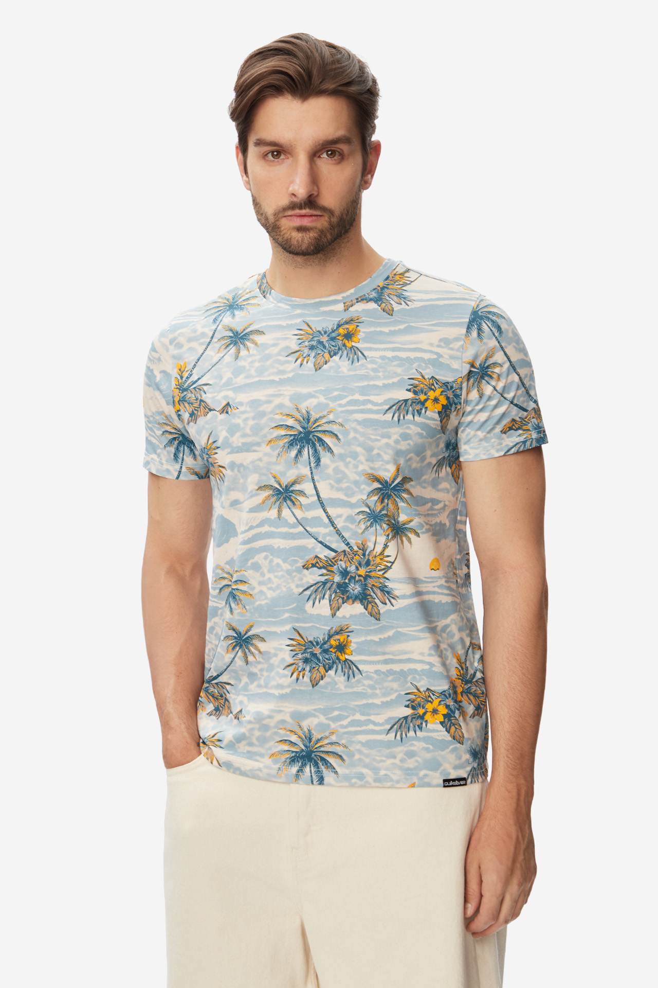 T-shirt QUIKSILVER W126-QSMTS-1013-46P Niebieski