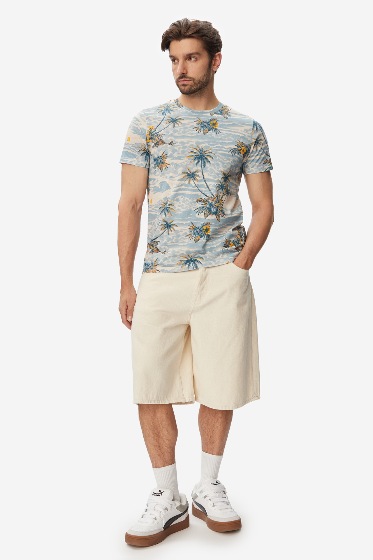 T-shirt QUIKSILVER W126-QSMTS-1013-46P Niebieski