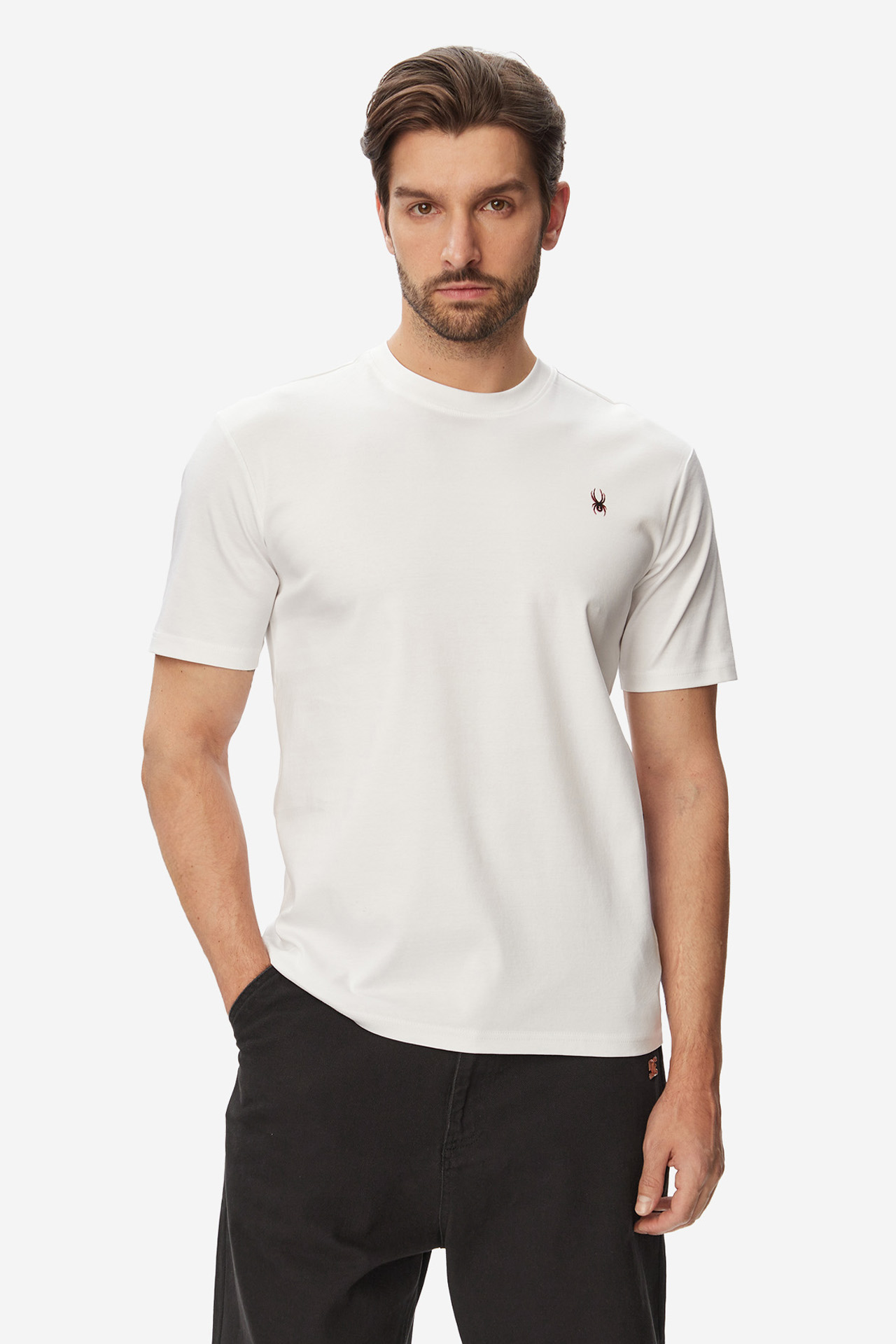 T-shirt SPYDER W126-SPMTS-1008-01X Biały