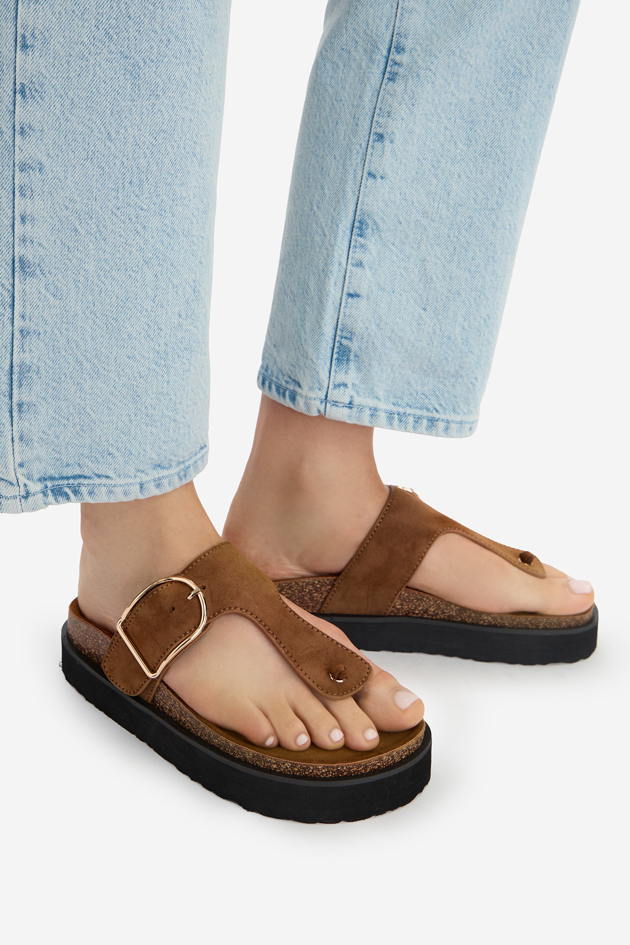 Žabky Světle hnědá