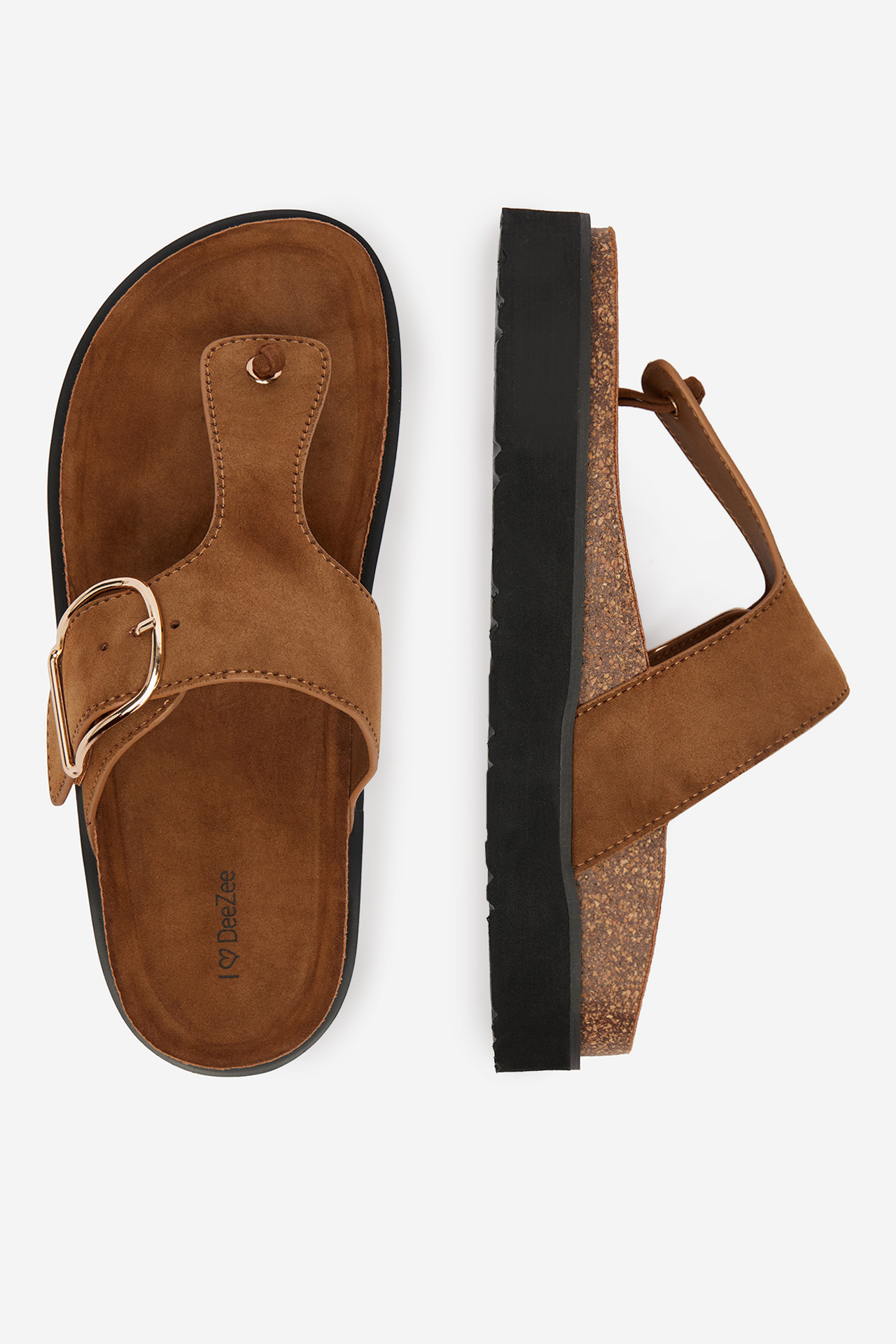 Žabky Světle hnědá