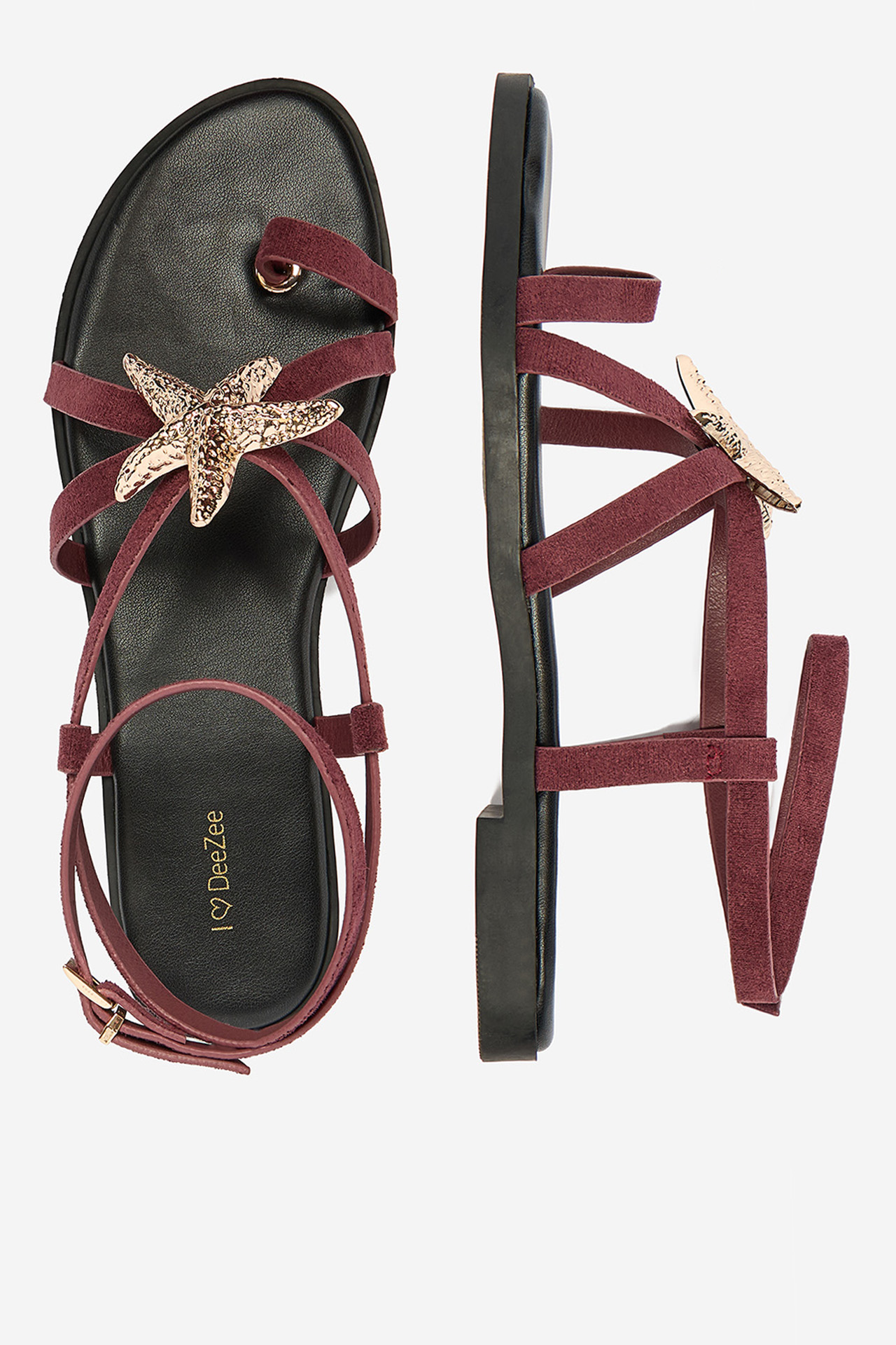 Sandali Bordo rdeča