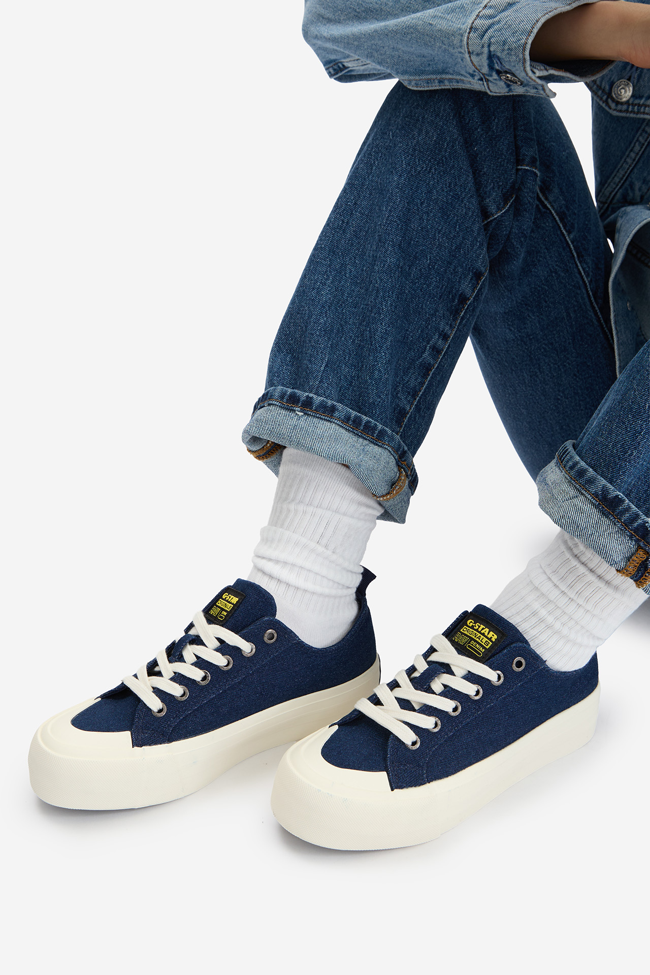 Platnene superge Mornarsko modra