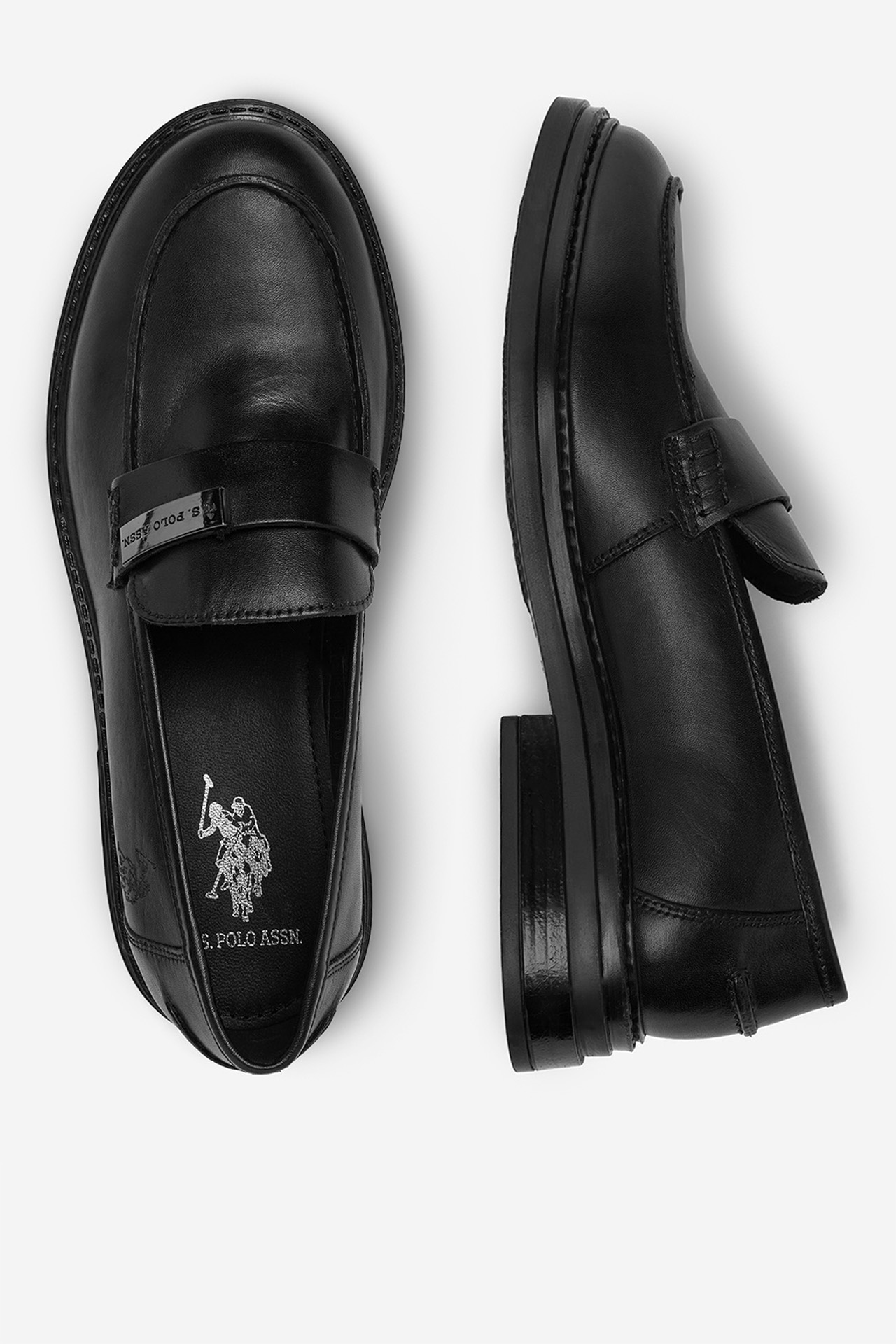Loafersy Černá