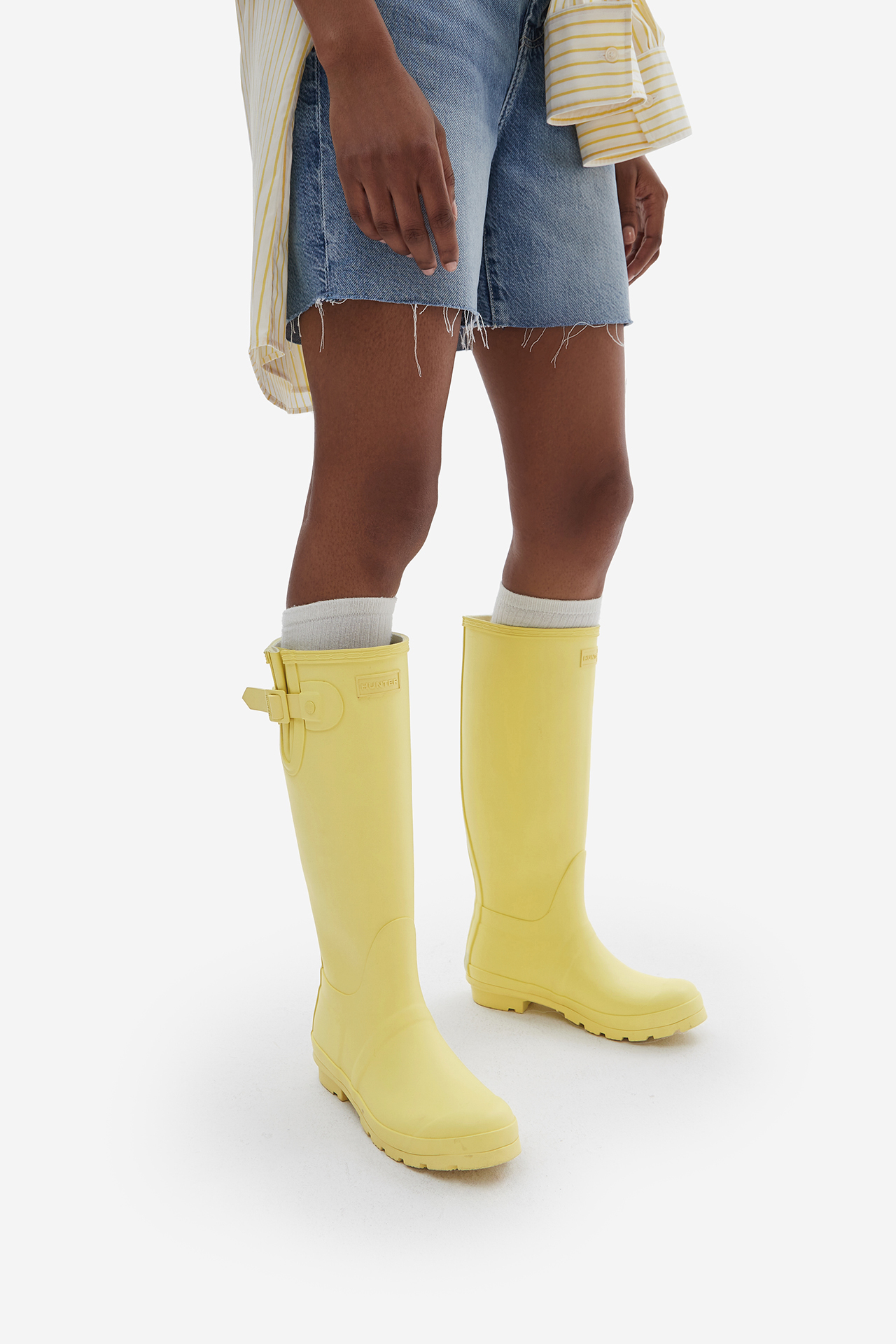 Gumijasti škornji Svetlo rumena