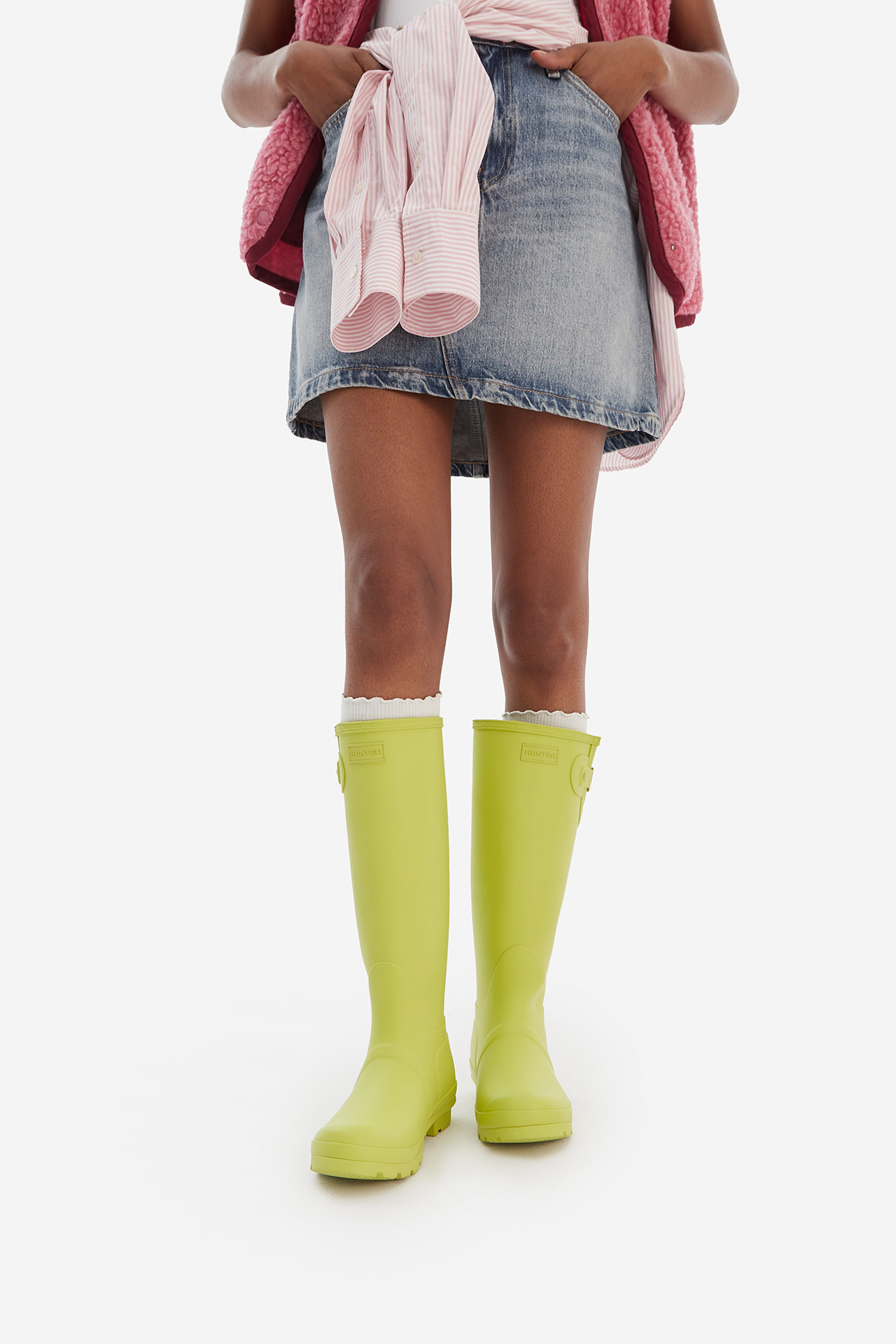 Gumijasti škornji Svetlo zelena