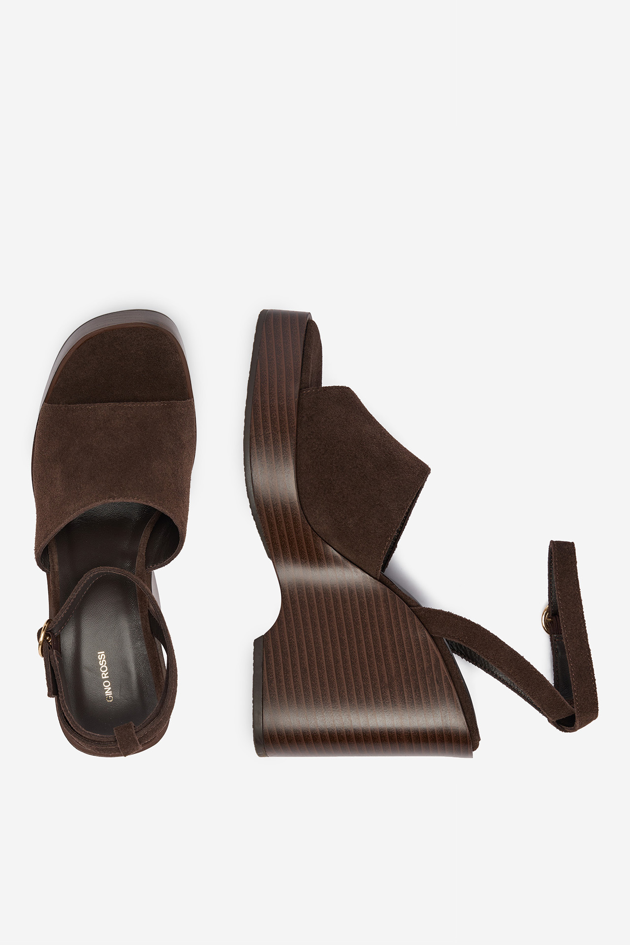 Sandály Tmavě hnědá