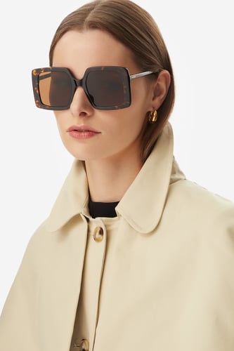 Ženska sončna očala NINE WEST CEO-NW6629S Čokoladno rjava
