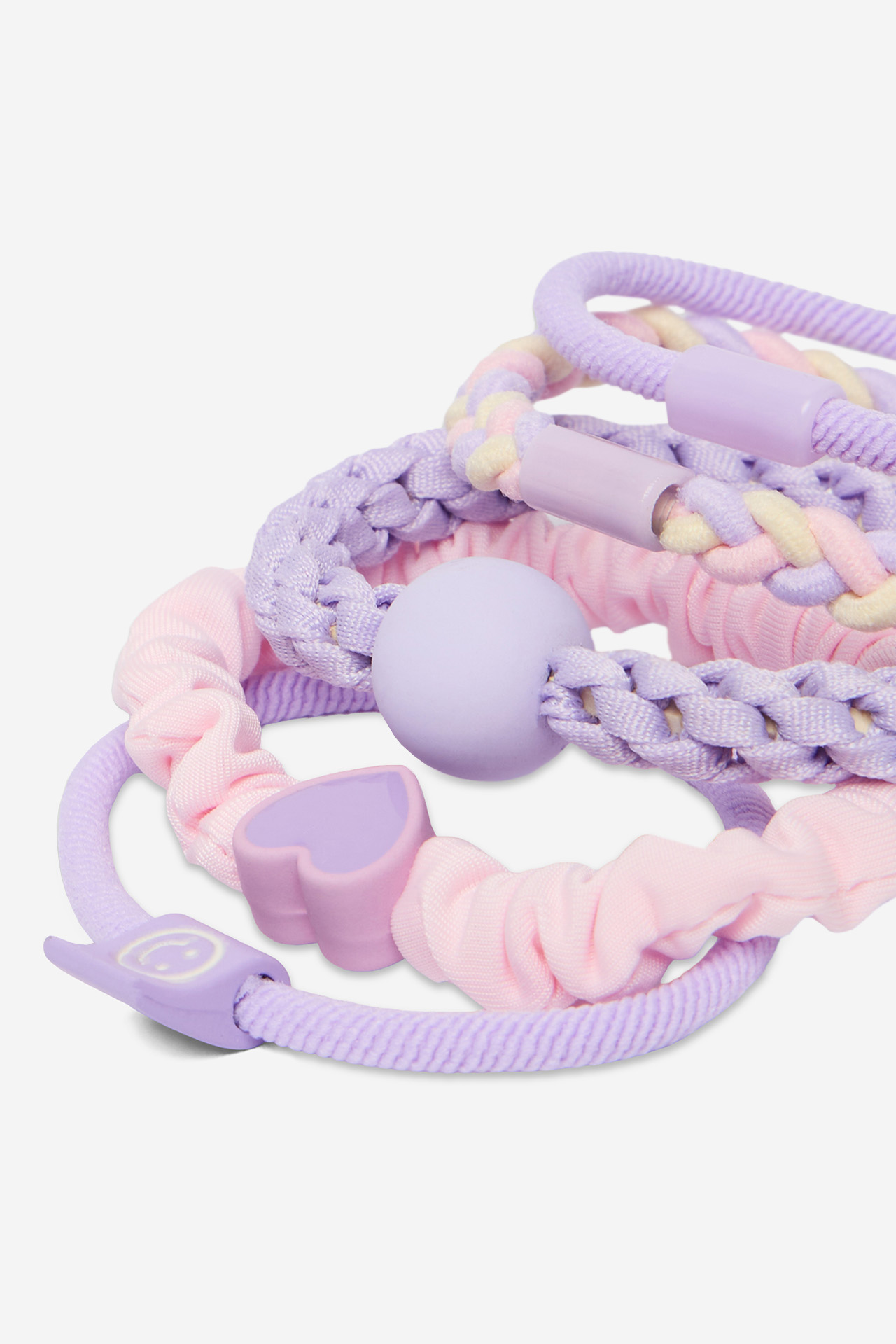 Set 5 gumiček do vlasů Mnohobarevný