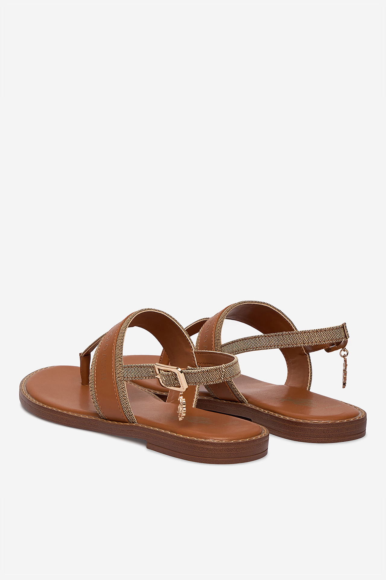 Sandály Hnědá