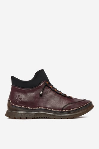 Semiš Rieker CEO-53650-30 Bordo rdeča