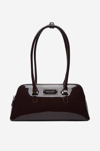 Kabelka NINE WEST CEO-MODERN MUSE-LA374-4764 Tmavě hnědá