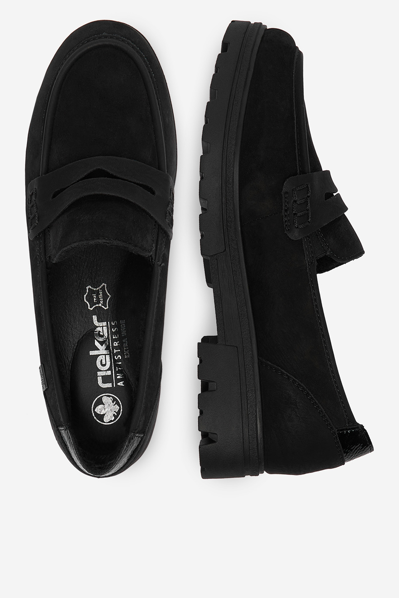 Loafersy Černá