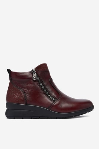 Kotníková obuv Rieker CEO-L4861-35 Vínový