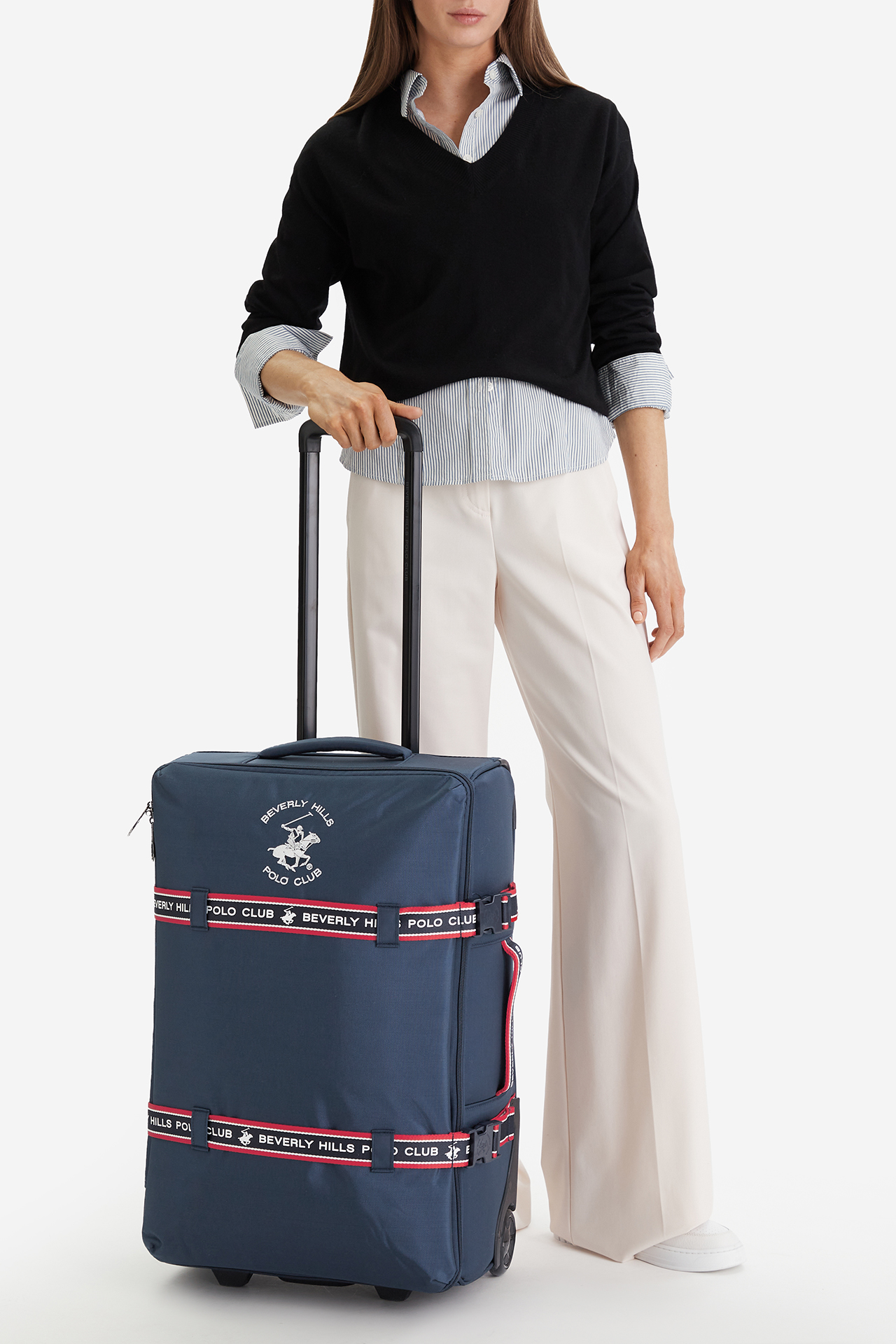 Walizka BEVERLY HILLS POLO CLUB CEOWB-BHPC-WAL-001-M Granatowy