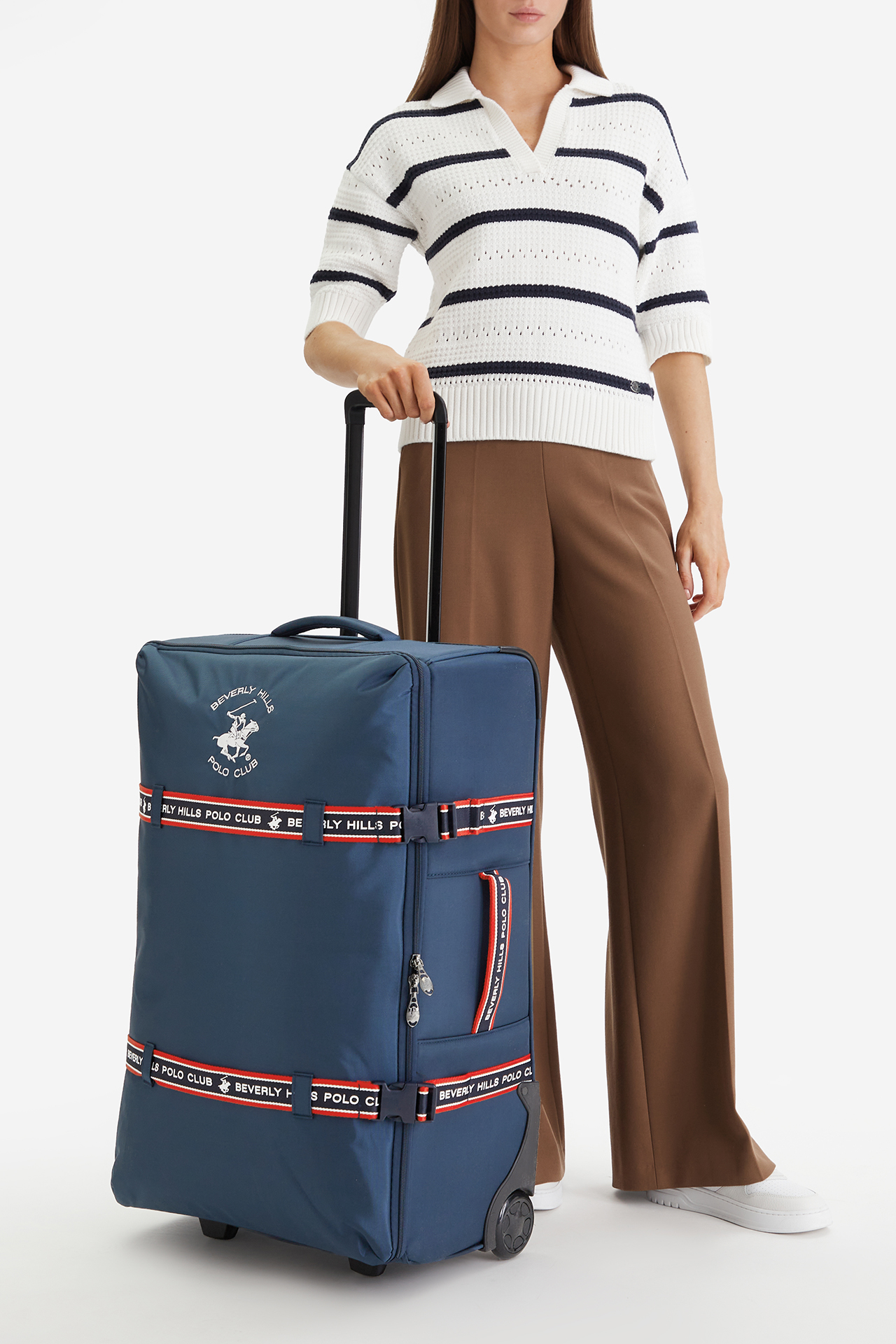 Walizka BEVERLY HILLS POLO CLUB CEOWB-BHPC-WAL-001-L Granatowy