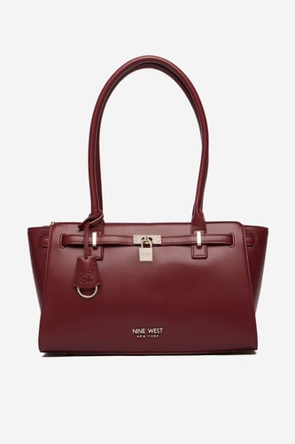 Torbica NINE WEST EO-GOLDEN FRAME-LDA9424 Bordo rdeča