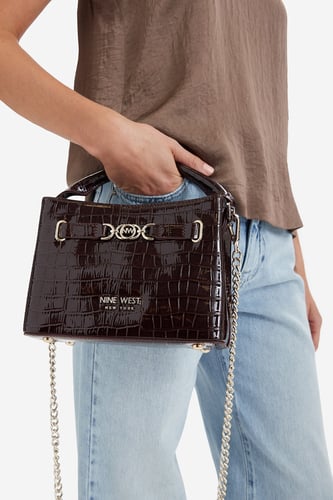 Torbica NINE WEST EO-CITY GRACE-LDA9420 CROCO Rjava