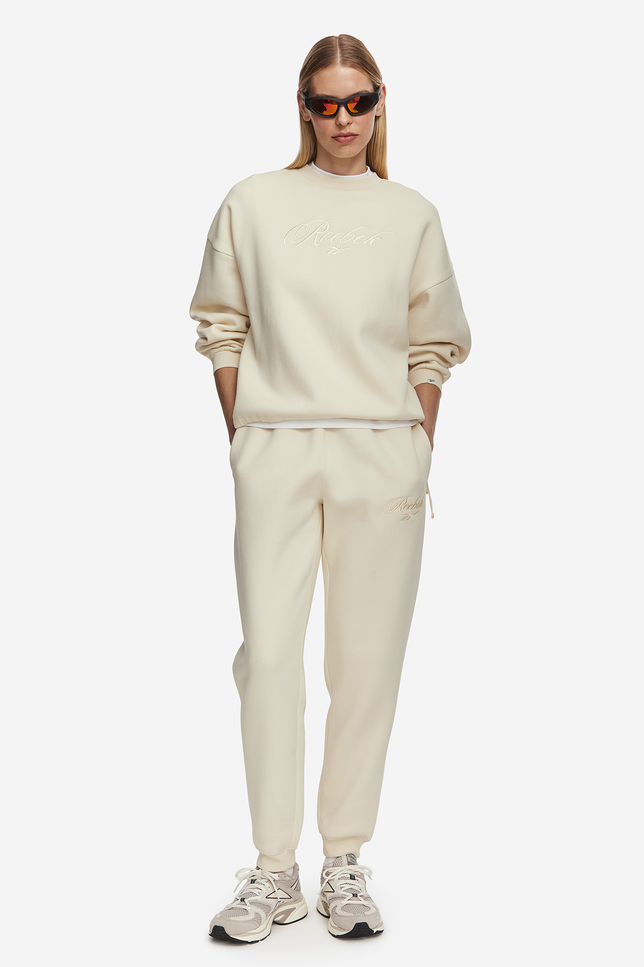 Spodnie REEBOK RK25841CCW-100292 Kremowy