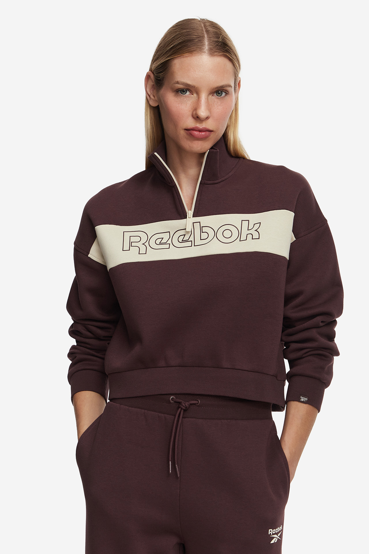 Bluza REEBOK RK25846CCW-100249 Brązowy ciemny