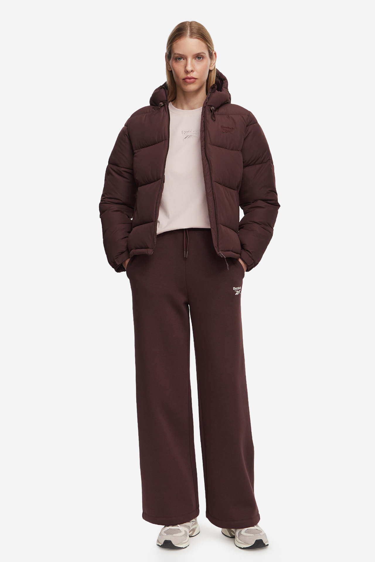 Kurtka REEBOK RCC00149-DARK-COCOA Brązowy ciemny