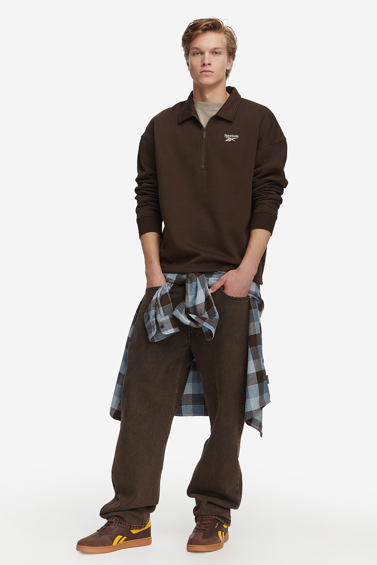 Bluza REEBOK RK25858CCM-100285 Brązowy