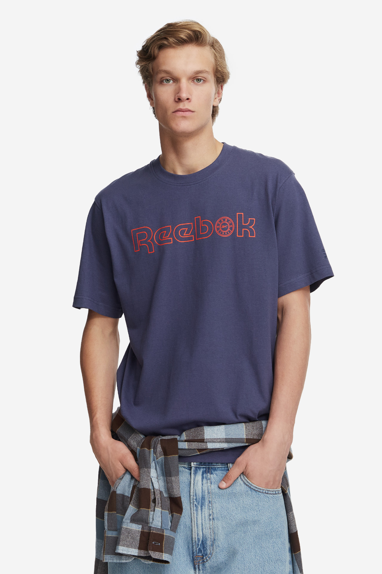 T-shirt REEBOK RK25873CCM-100290 Niebieski