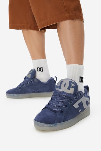 Rekreačná obuv DC Shoes EO-COURT GRAFFIK PUFF DC04304410 Blankytne modrá