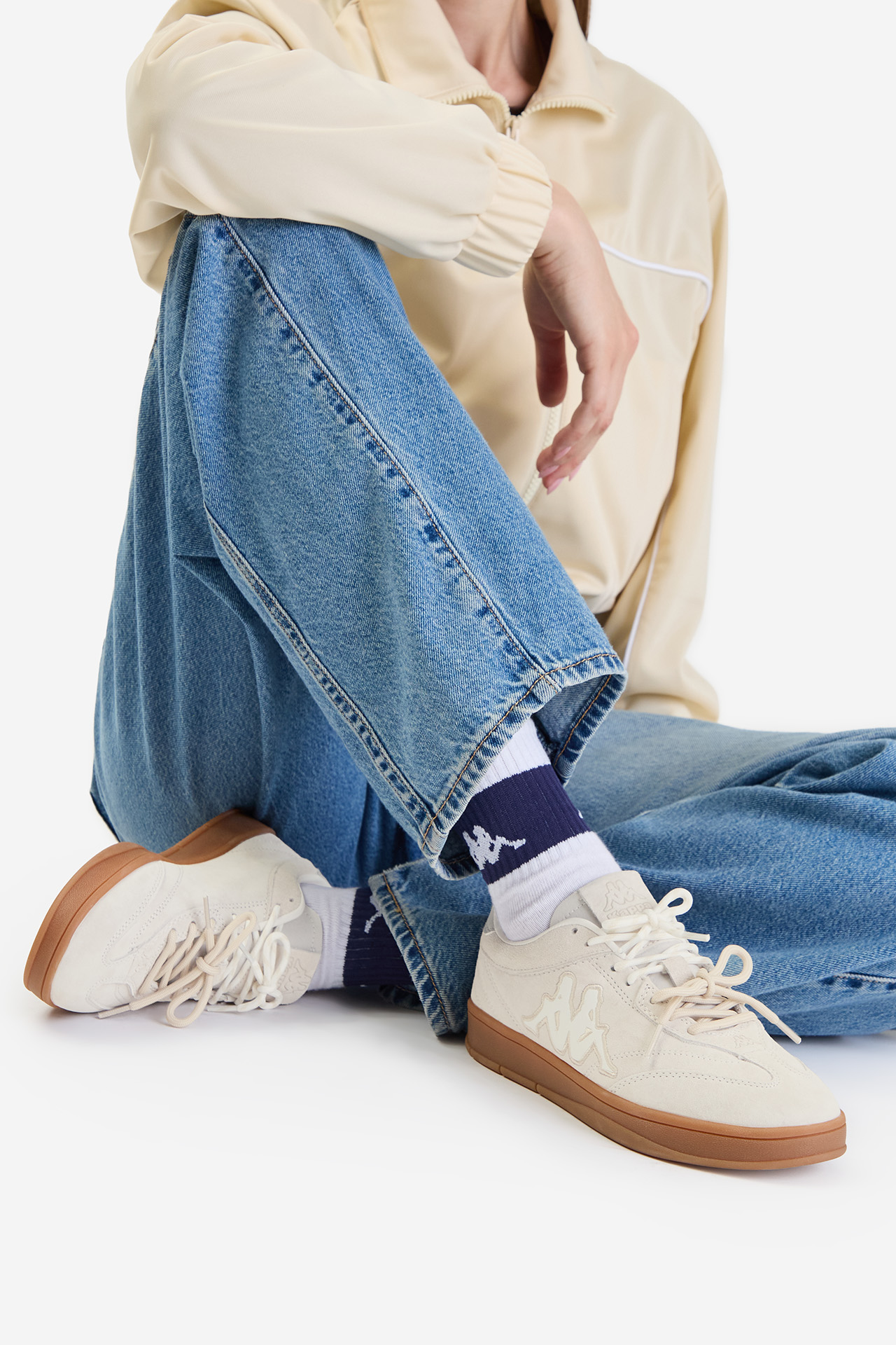 Sneakersy Světle béžová