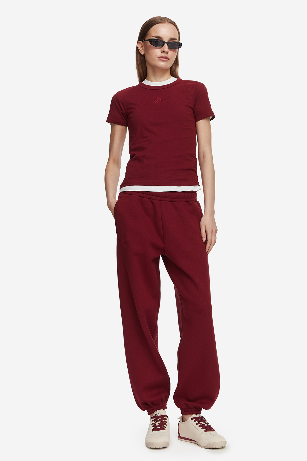 T-shirt KAPPA 382N4HW-WP0 Bordowy