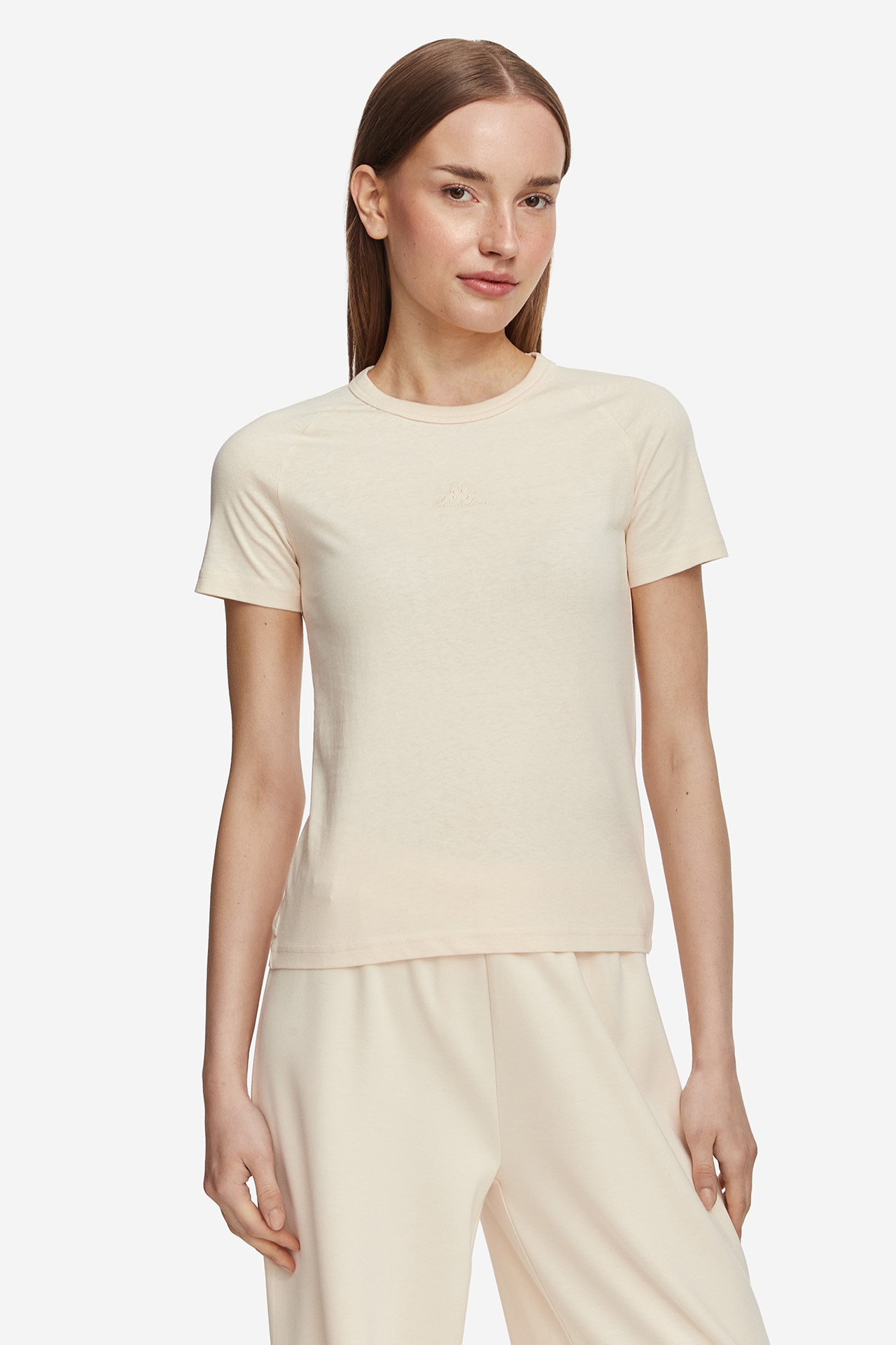 T-shirt KAPPA 382N4HW-W0C Kremowy