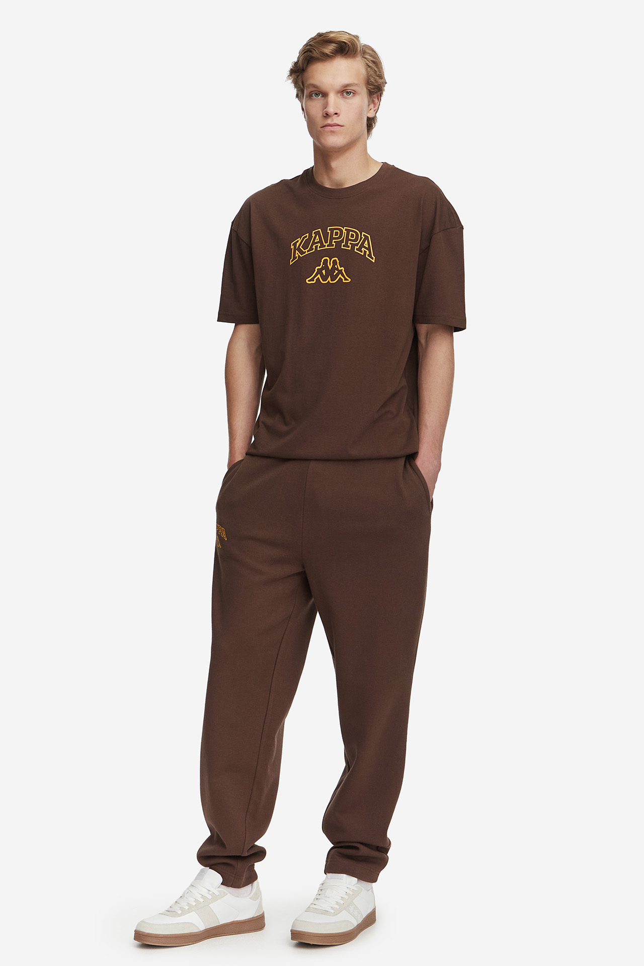 T-shirt KAPPA 322I4BW-E14 Brązowy